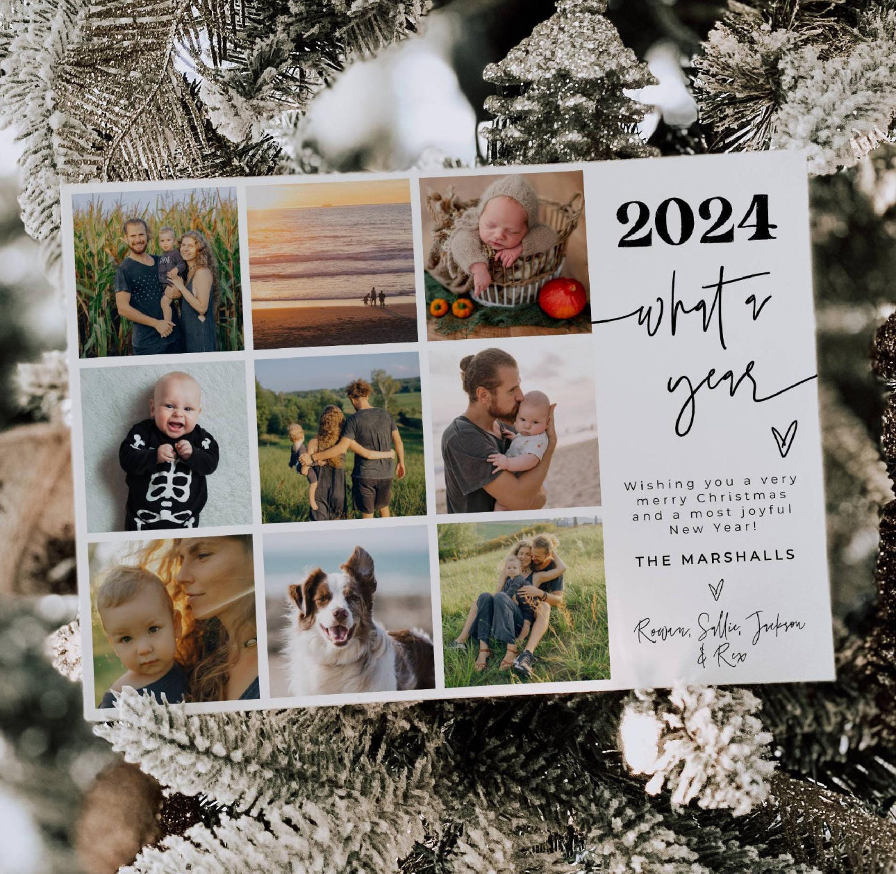 Personalized What a Year Greeting Cards